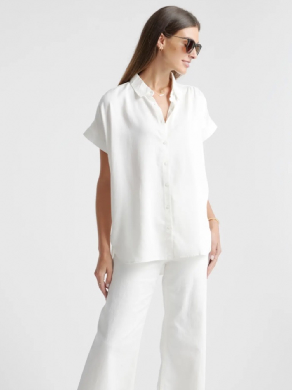 Quince vintage wash tencel camp shirt - Picture 2 of 6